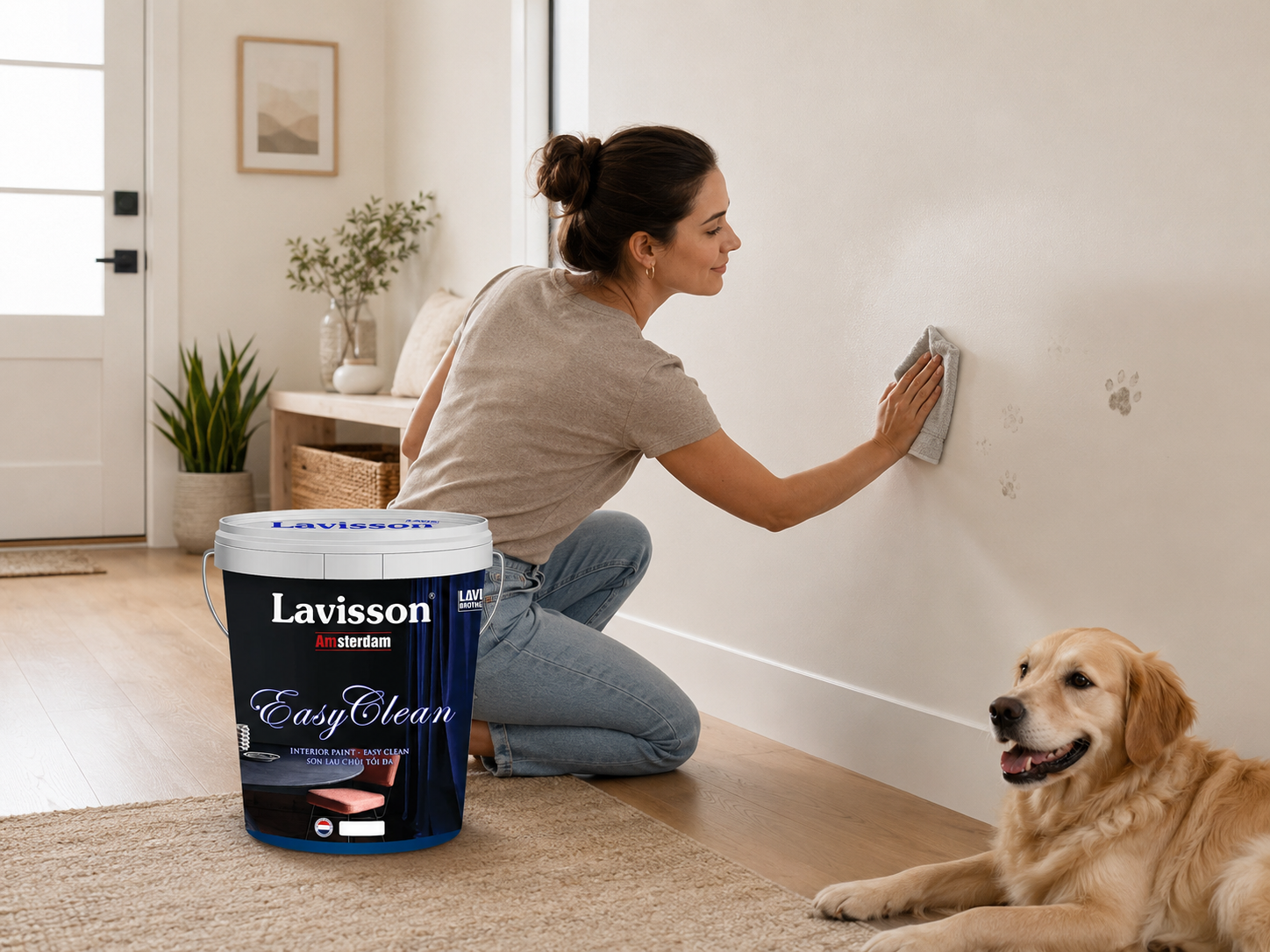 Không gian nhà ở sử dụng sơn nội thất Lavisson Easy Clean