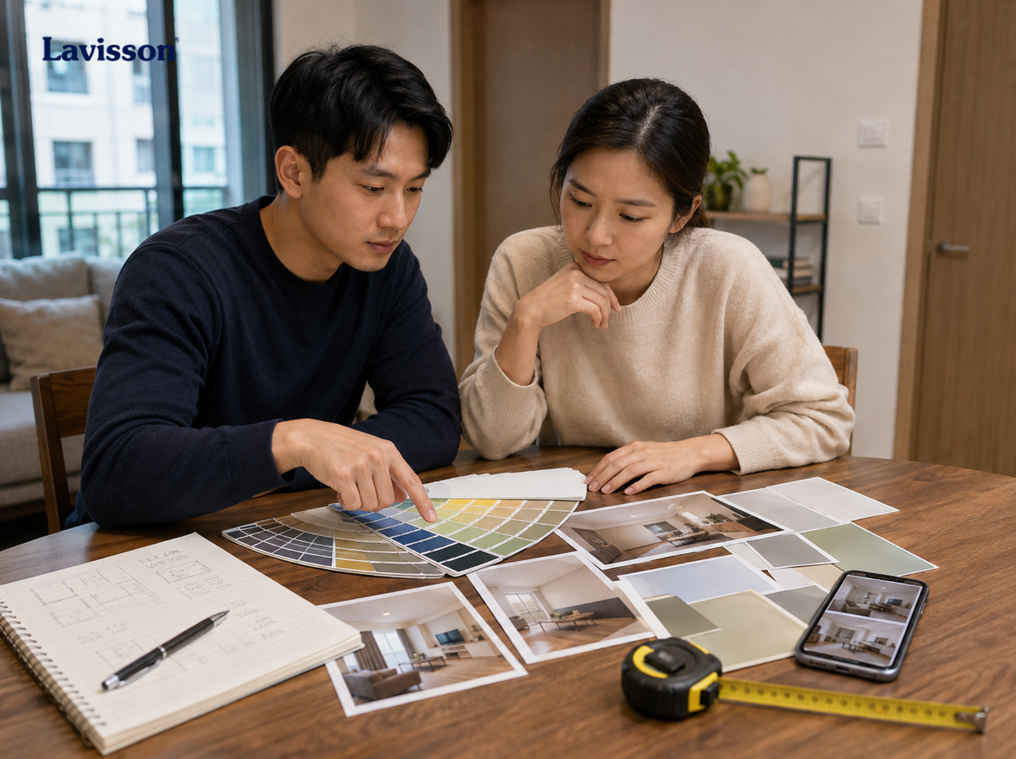 Ghi nhận thông tin hiện trạng trước khi tư vấn sơn