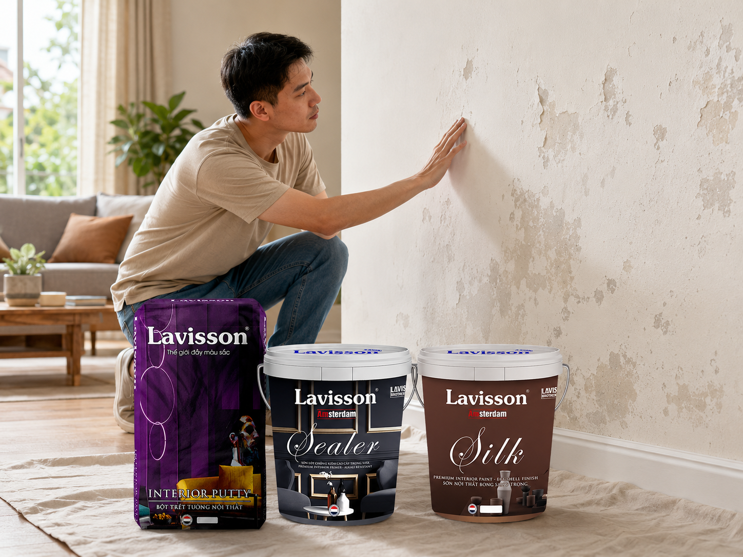 Các lớp vật liệu cần kiểm tra khi sơn lại tường cũ