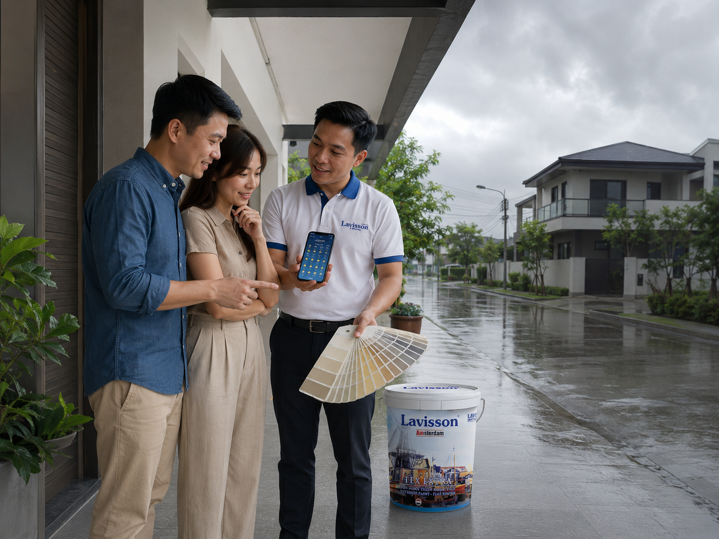 Chọn hệ sơn và thời điểm thi công phù hợp trong mùa mưa